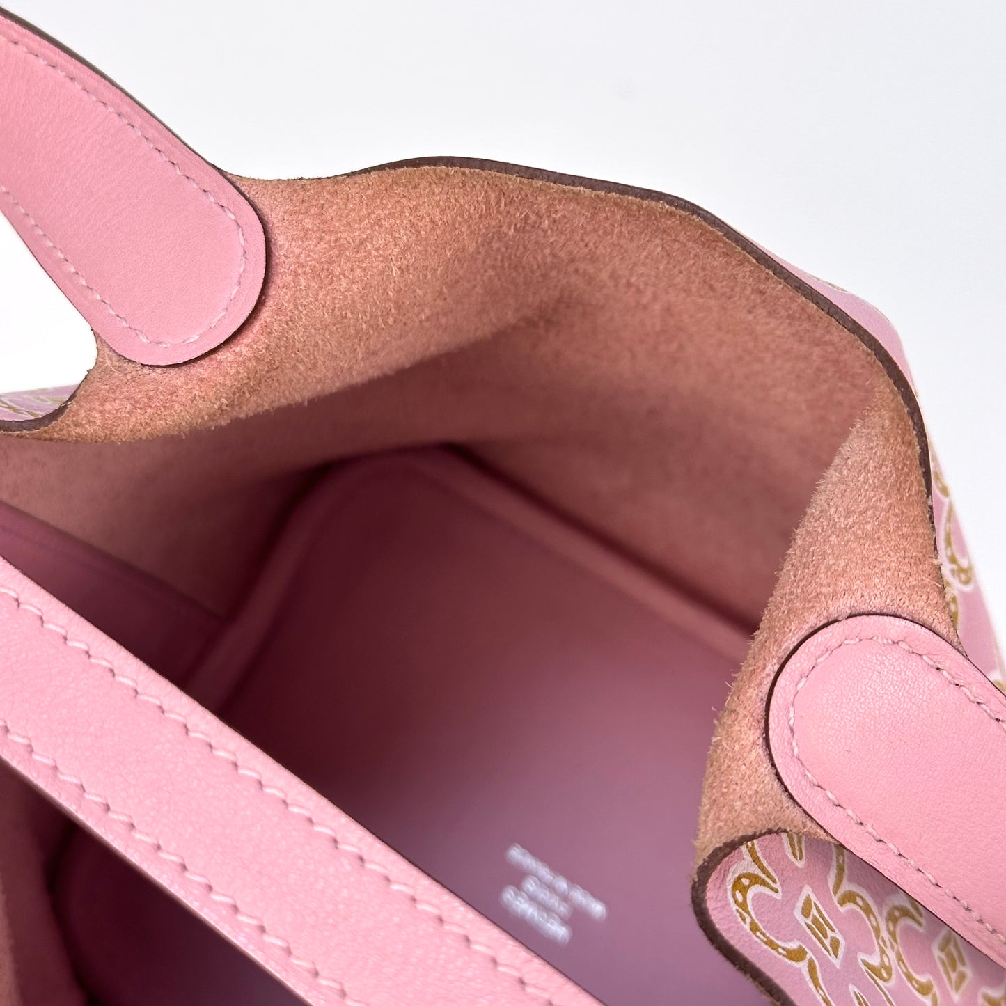 Micro Picotin Lock 14 in Pink Lucky Daisy Swift Leather [ReSale]