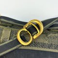 Canvas Embroidered Camouflage Saddle Belt Bag Green [ReSale]