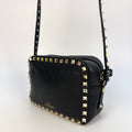 Garavani Rockstud Leather Camera Bag in Black [ReSale]