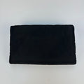 Catene Crystal Embellished Padded Nylon Clutch in Black [ReSale]