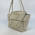 Arco Small Intrecciato Leather Tote Bag in White [ReSale]