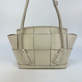 Arco Small Intrecciato Leather Tote Bag in White [ReSale]