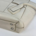 Arco Small Intrecciato Leather Tote Bag in White [ReSale]