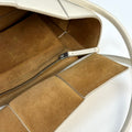 Arco Small Intrecciato Leather Tote Bag in White [ReSale]
