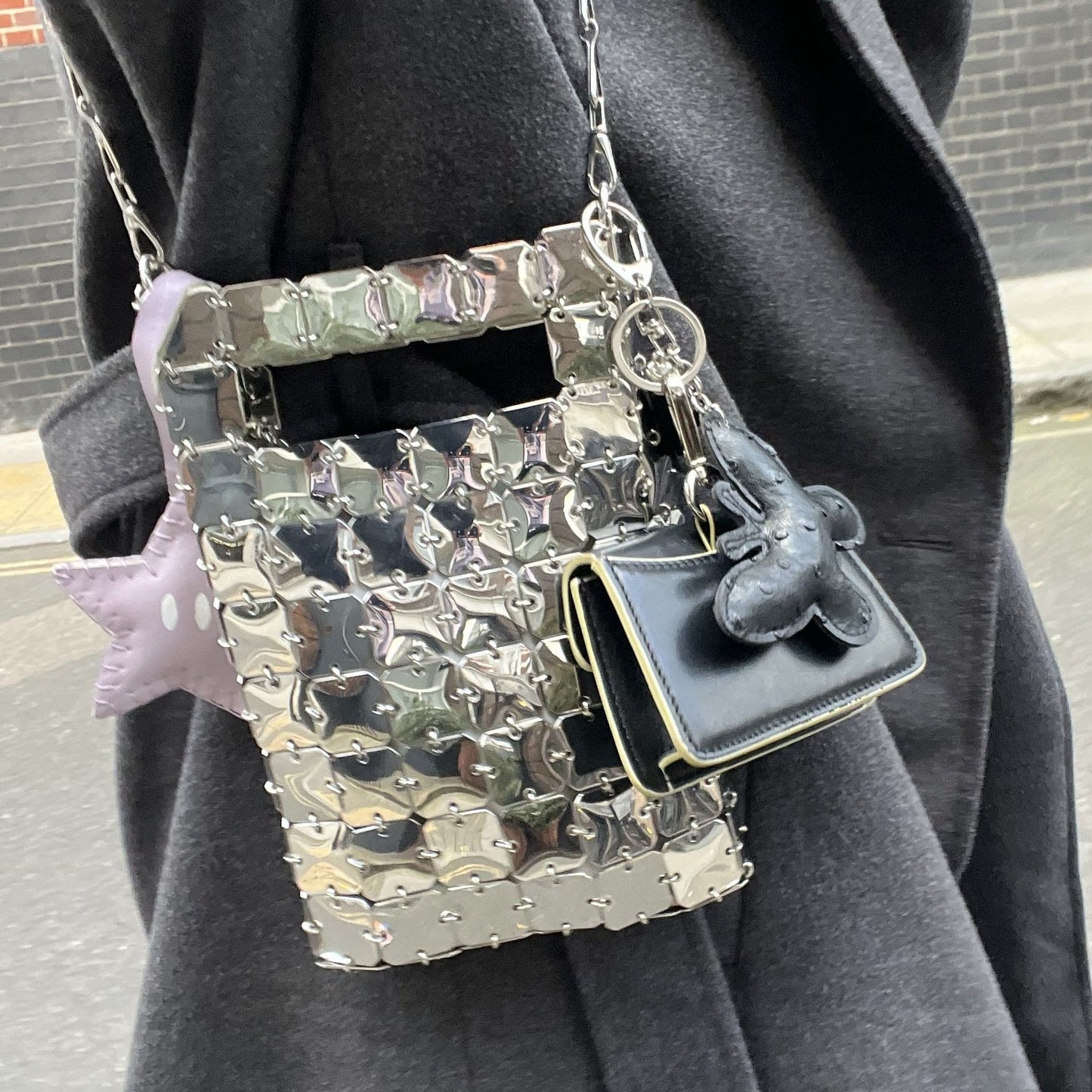 1969 Chainmail Shoulder Bag in Silver [ReSale]