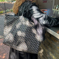 Saint Louis GM Canvas and Leather-Trim Tote in Black