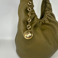 Small Squeeze Bag in Olive Nappa Leather [ReSale]
