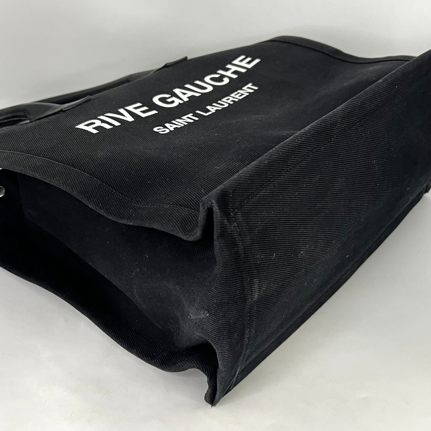 Rive Gauche Tote Bag in Black Canvas [ReSale]