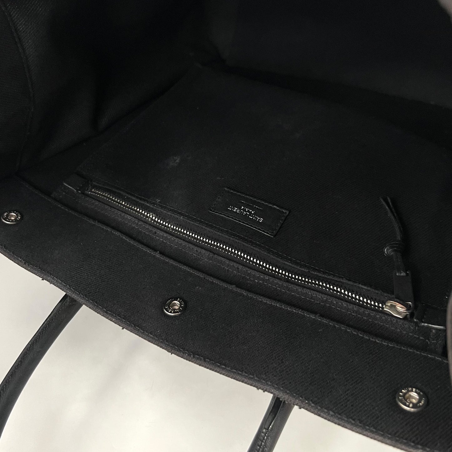 Rive Gauche Tote Bag in Black Canvas [ReSale]