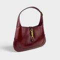 Jackie 1961 Medium Hobo in Red Python Embossed Leather