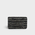 Medium Classic Double Flap Bag in Black & White Tweed 1989-1991