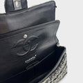 Medium Classic Double Flap Bag in Black & White Tweed 1989-1991