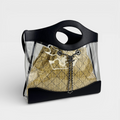 31 Large PVC Shopper with Black Lambskin Trim