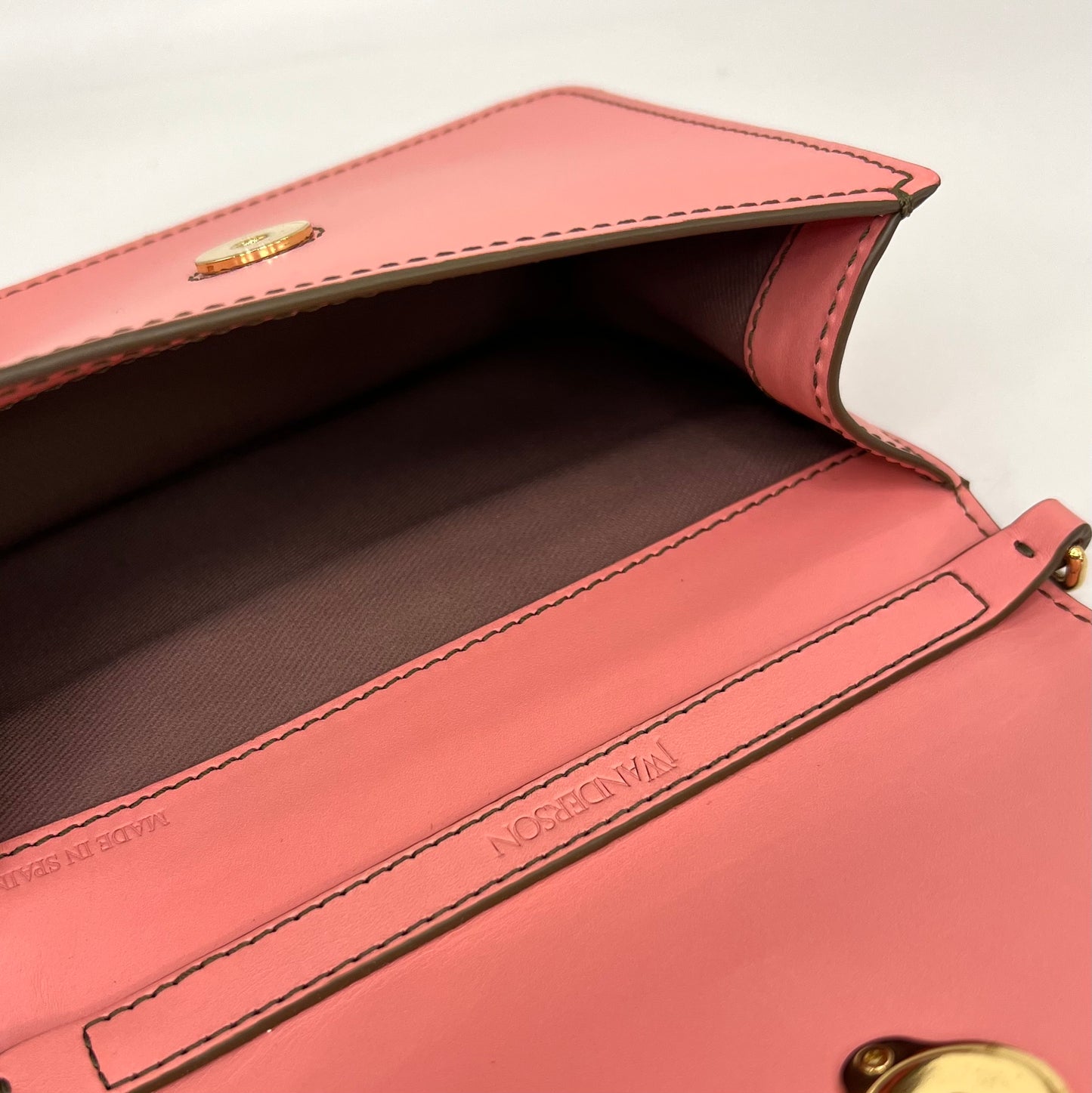 Anchor Logo Small Crossbody in Pink Leather [ReSale]