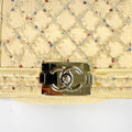 Small Boy Bag in Cream Calfskin Leather with Sequins [ReSale]