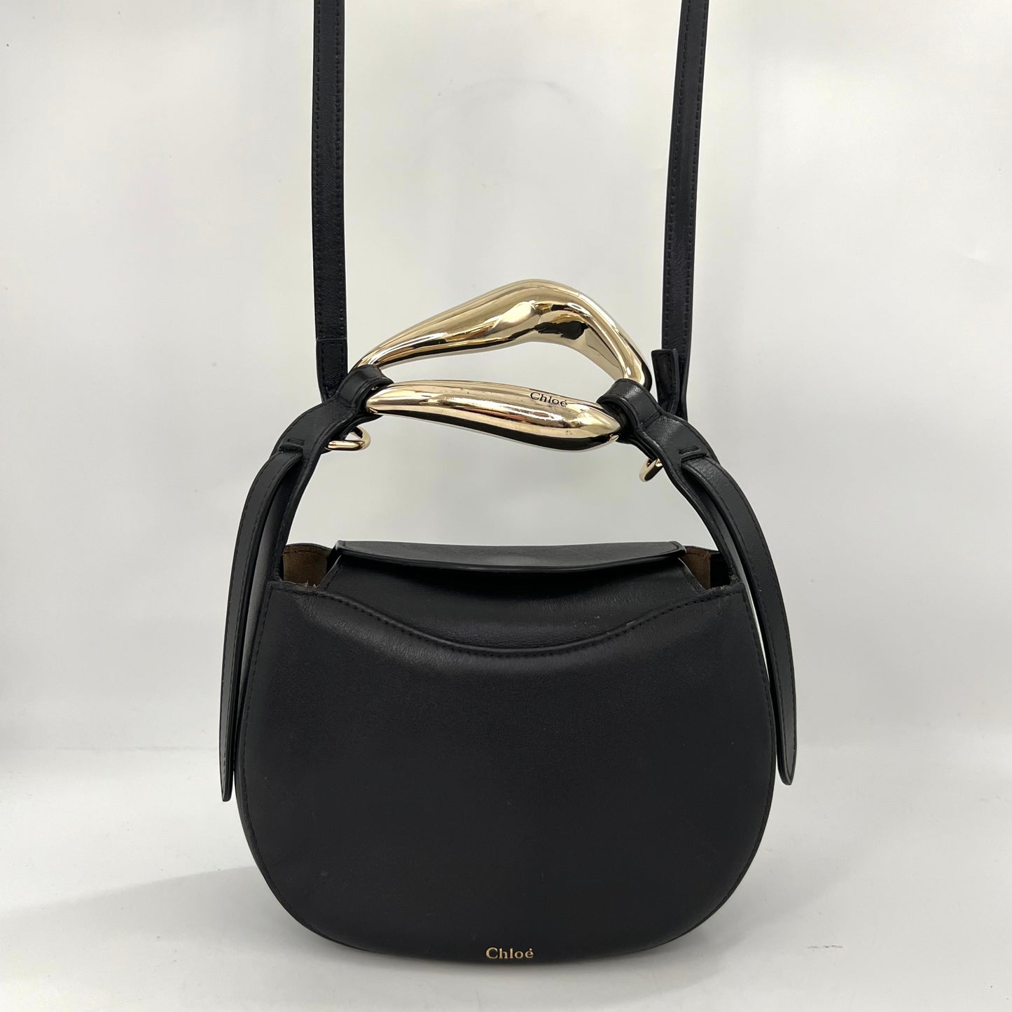 Kiss Small Leather Tote in Full Blue [ReSale]
