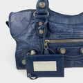 Part Time Blue Leather Two-Way City Bag