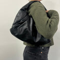 Medium Shoulder Pouch Leather Bag in Black [ReSale]