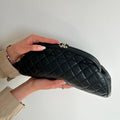 Small Clutch Bag in Quilted Black Leather 2012