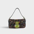 Baguette in Floral Multicolour Beaded Zucca