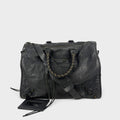 Large Le-City Bag in Grey Leather