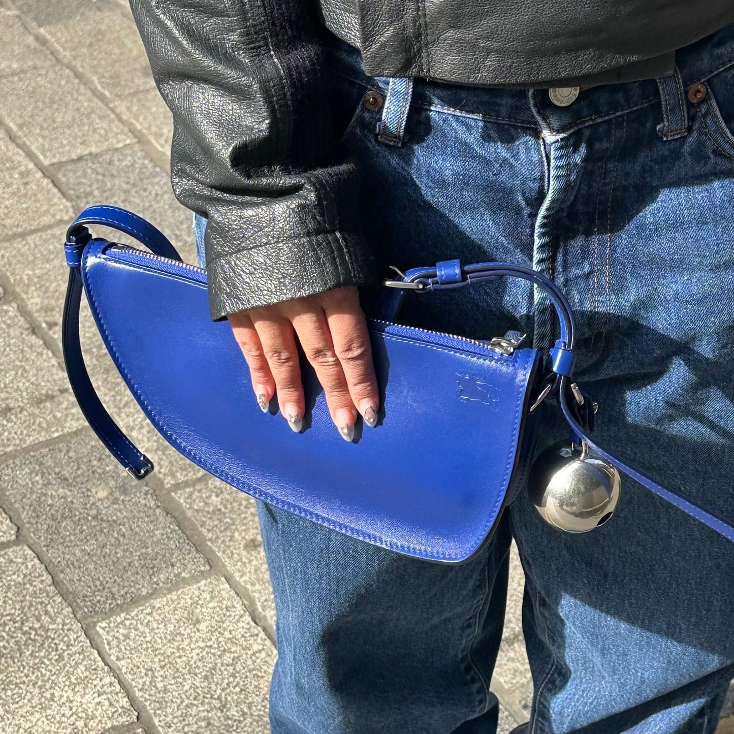 Mini Shield Sling Bag in Dark Blue [ReSale]