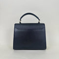 Mini Cassandra Grain De Poudre Embossed Leather Bag in Black [ReSale]