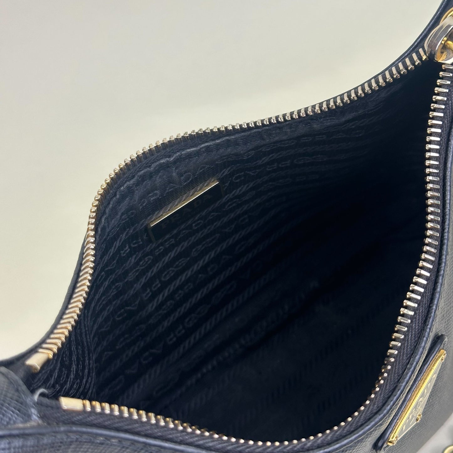 Hobo Re-edition 2005 Saffiano Leather Crossbody in Black [ReSale]