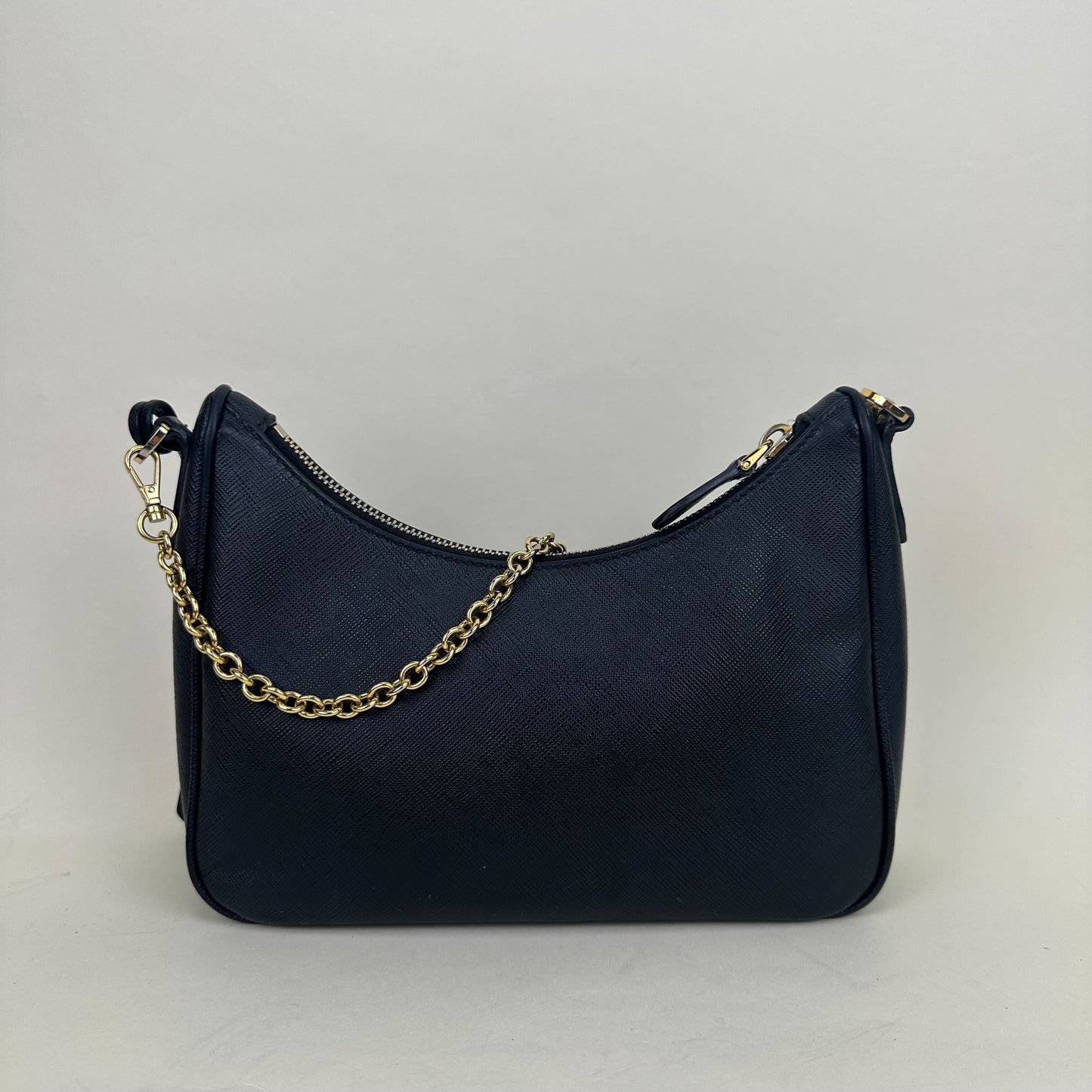 Hobo Re-edition 2005 Saffiano Leather Crossbody in Black [ReSale]