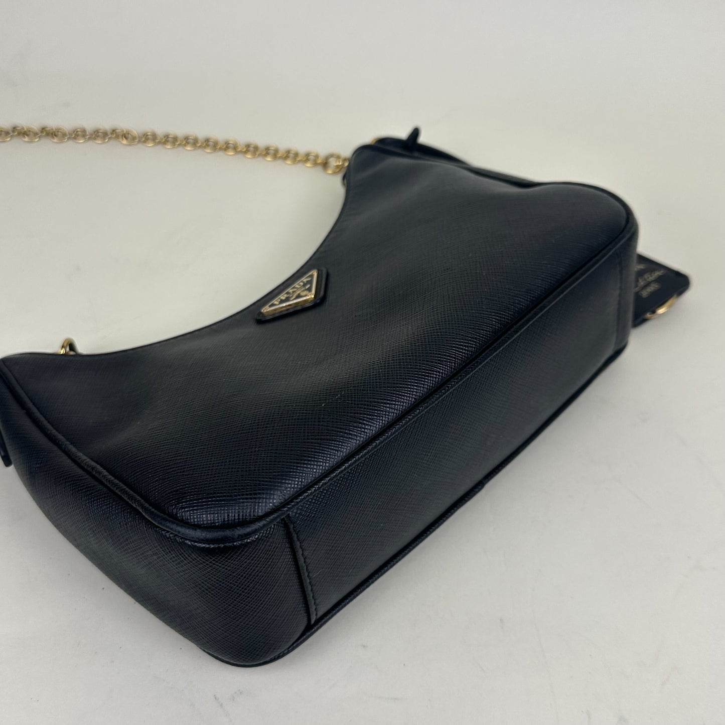 Hobo Re-edition 2005 Saffiano Leather Crossbody in Black [ReSale]