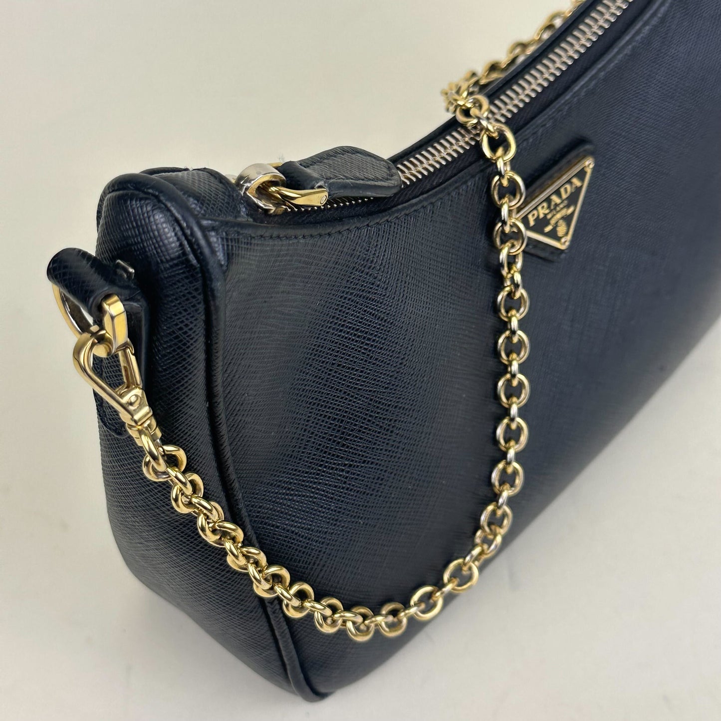 Hobo Re-edition 2005 Saffiano Leather Crossbody in Black [ReSale]
