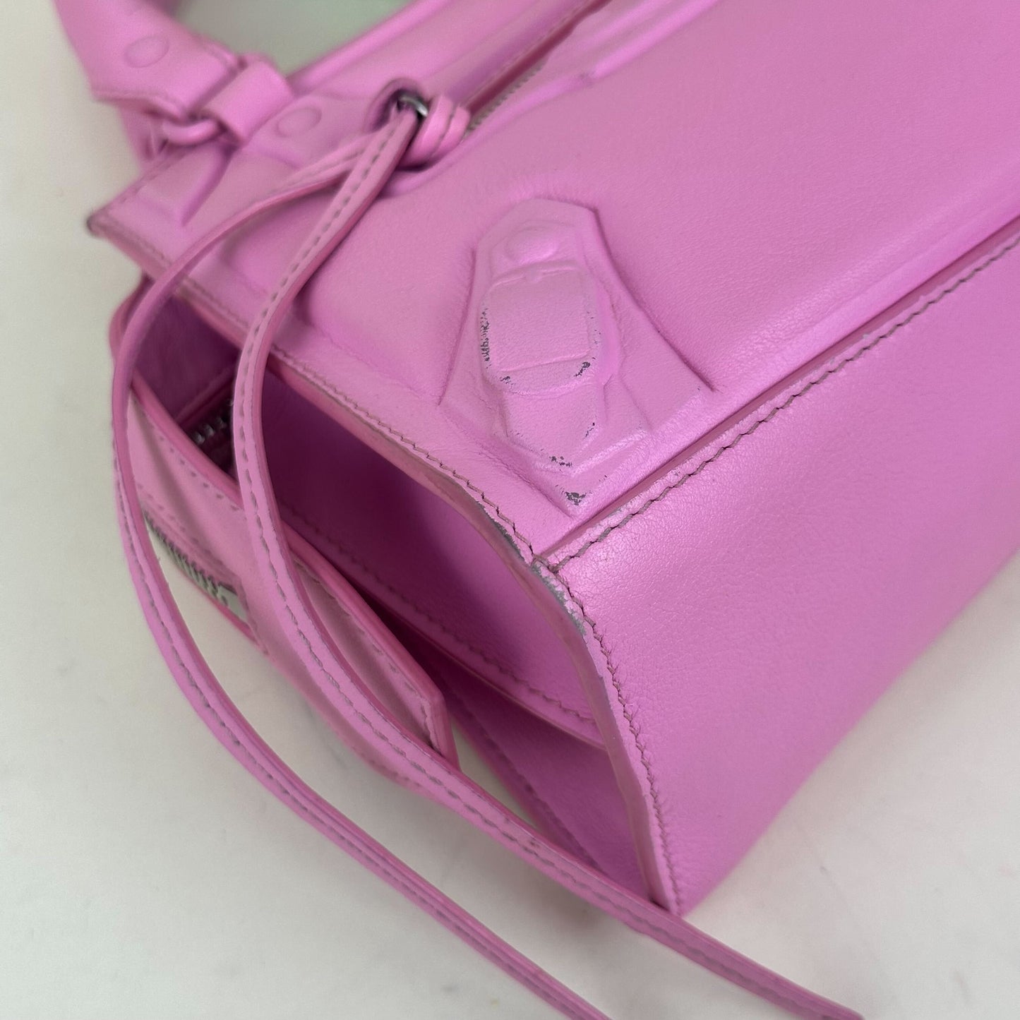 Mini Neo Classic City Leather Bag in Rose with Charms [ReSale]