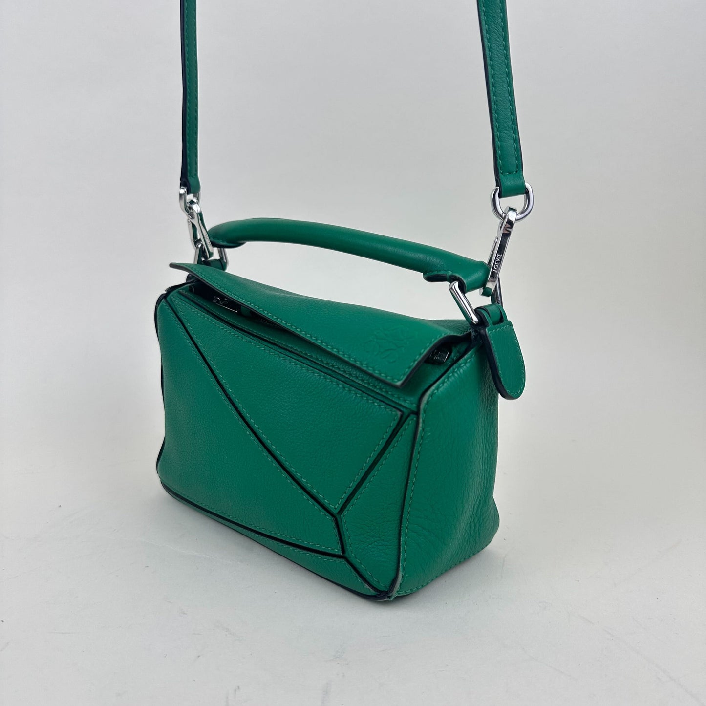 Mini Puzzle Bag in Jungle Green Leather [ReSale]