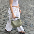 Classic Sardine Intrecciato Leather Bag in Travertine