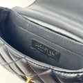 Quilted Lambskin Dumpling Top Handle Flap Bag [ReSale]