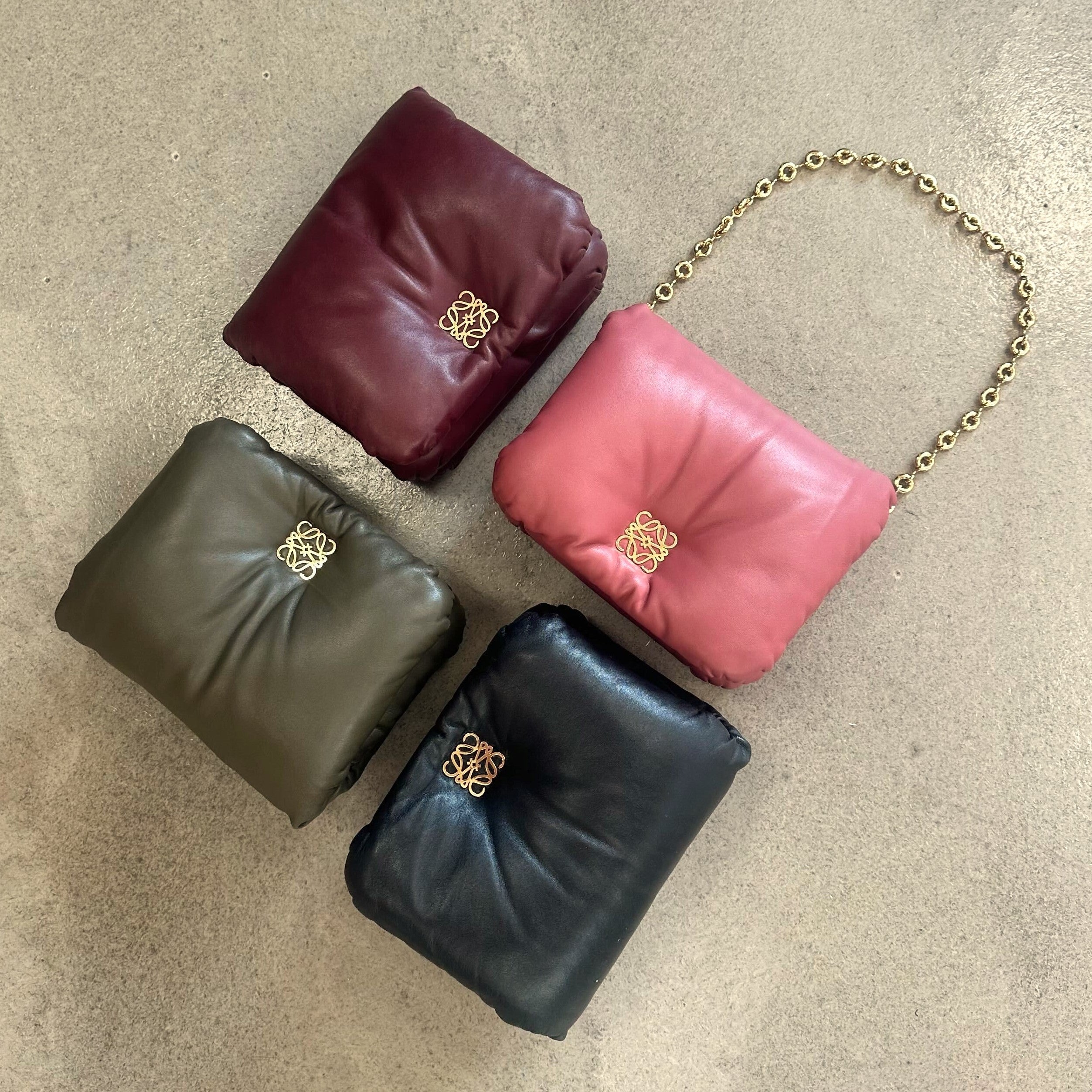Small Puffer Goya Bag in Khaki