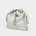Medium 25 Hobo Bag in White Caviar [ReSale]