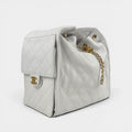 Medium 25 Hobo Bag in White Caviar [ReSale]