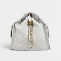 Medium 25 Hobo Bag in White Caviar [ReSale]