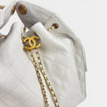 Medium 25 Hobo Bag in White Caviar [ReSale]