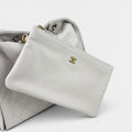 Medium 25 Hobo Bag in White Caviar [ReSale]