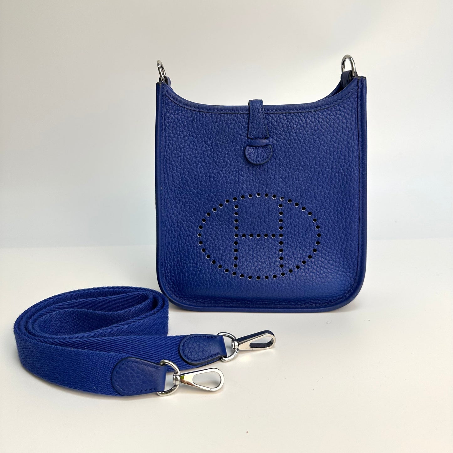 Mini Evelyne Bag in Bleu Zellige Clemence Leather [ReSale]