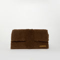 Le Bambidou Shearling Shoulder Bag in Brown