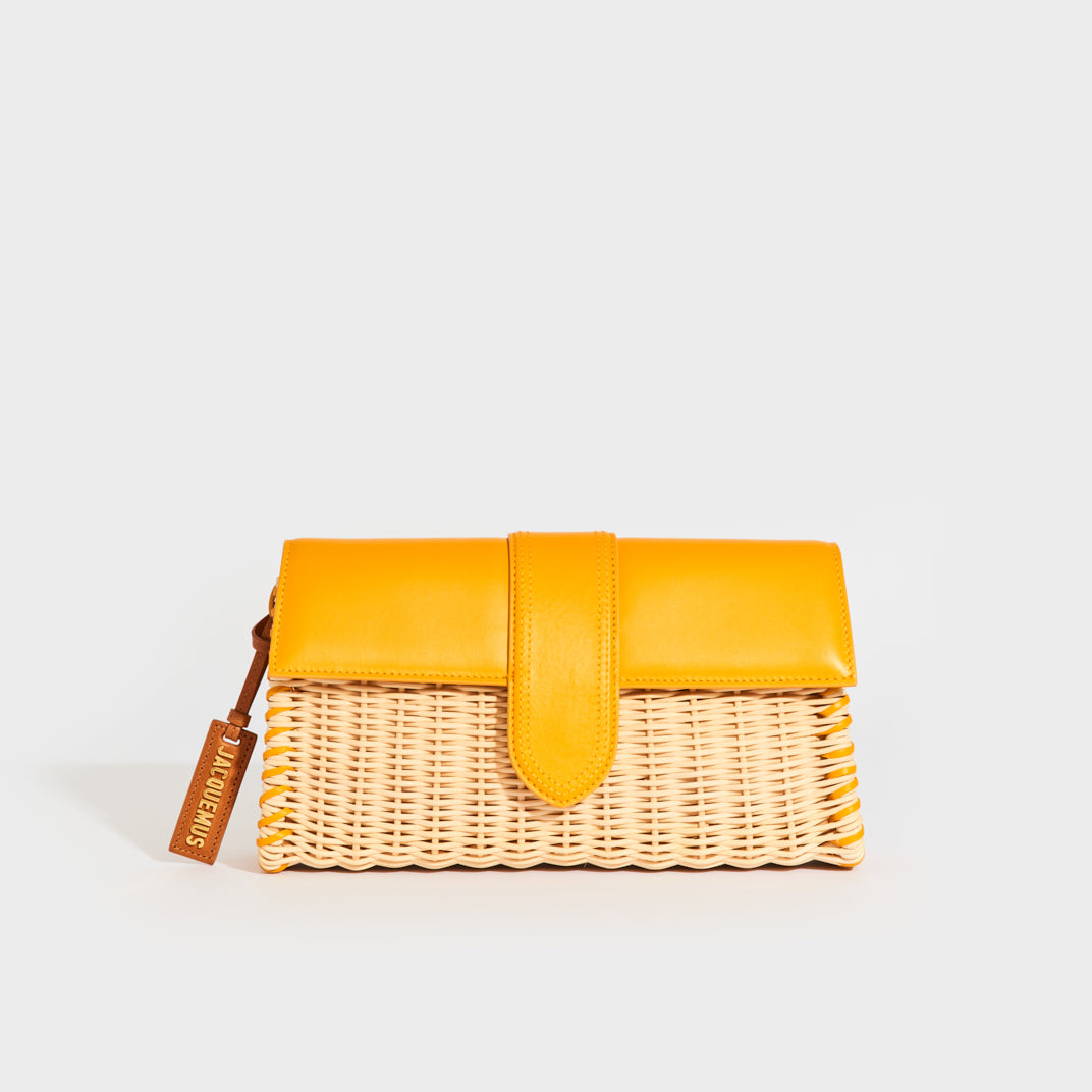 Le Bambino Long Osier Shoulder Bag in Yellow [ReSale]