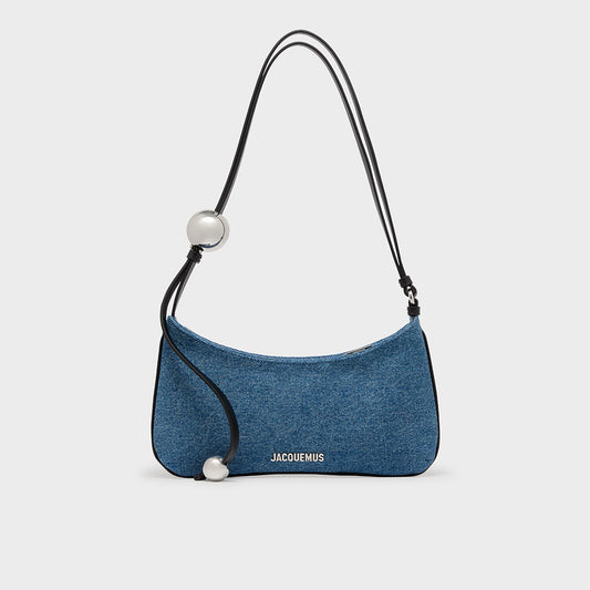 Le Bisou Perle Shoulder Bag in Denim