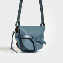 Load image into Gallery viewer, LOEWE Gate Small Crossbody in Onyx Blue Leather