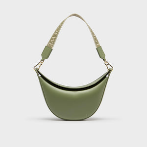 LOEWE Luna Small Leather Shoulder Bag in Green