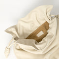 Medium Flamenco Clutch Bag in Sea Salt
