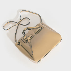 LOEWE Mini Lazo Tote Bag in Camel