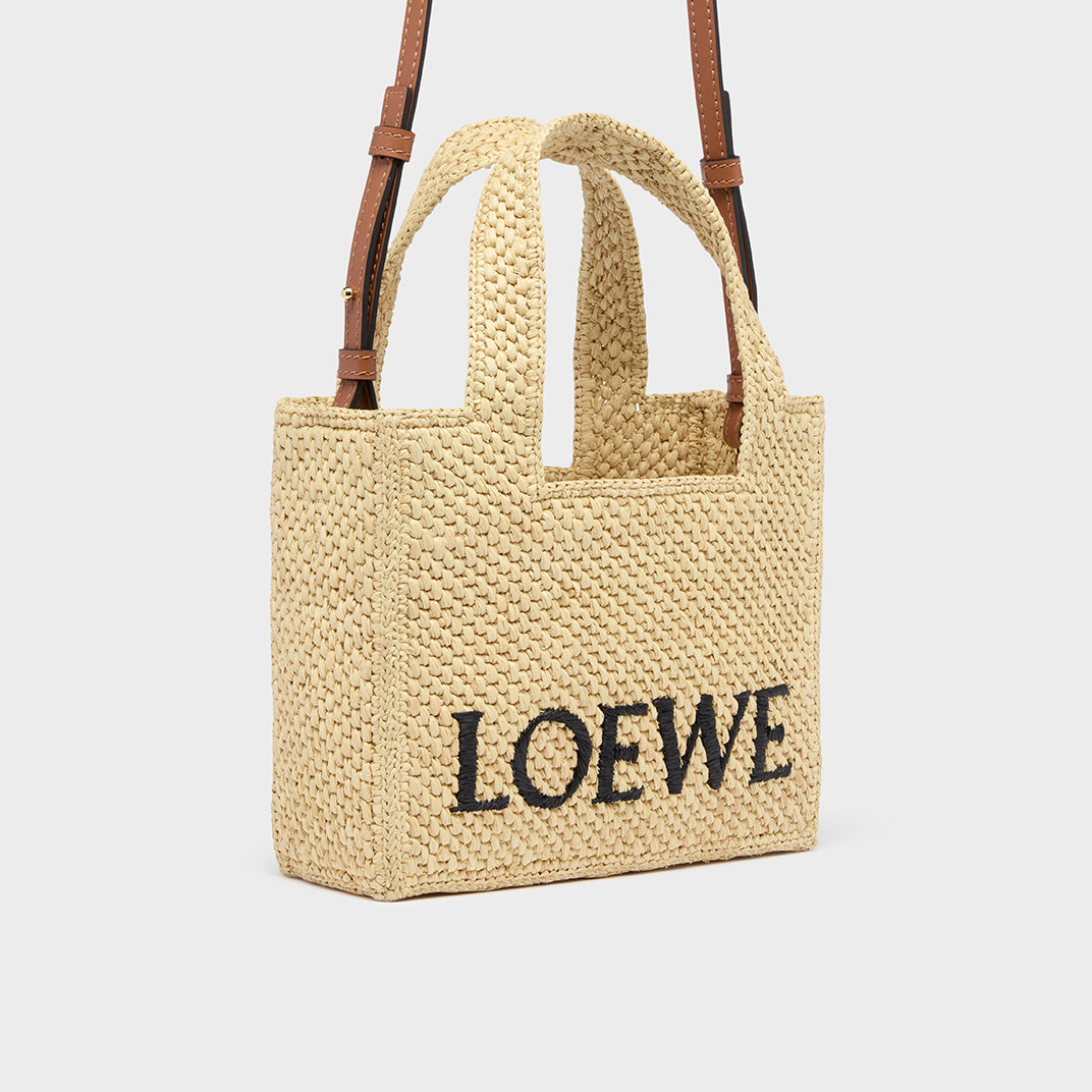 X Paula's Ibiza Mini Raffia Tote in Natural